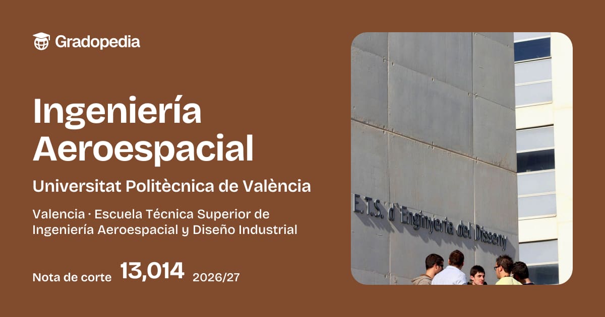 Grado en Ingeniería Aeroespacial: Universitat Politècnica de València ...